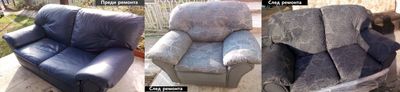 Претапициране на Фотьойл и Двойка Диван - Тапициране Кресла Добрич и Варна