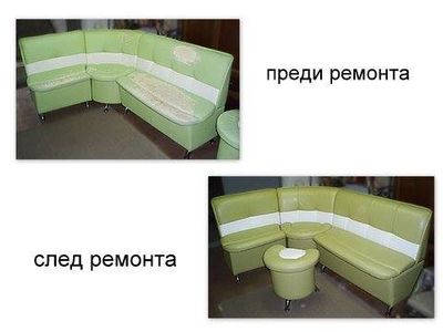 Претапициране на ъглов диван - Тапициране Ъглови дивани Добрич и Варна